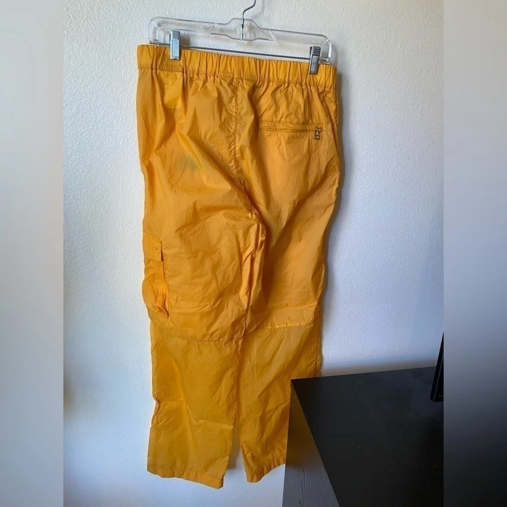 Moncler Men’s Windbreaker Pants 2 1952 Orange Size 46 Cargo Pull On Jogger Pants
